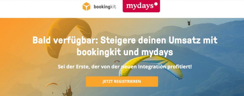 bookingkit & mydays Premium-Partnerschaft