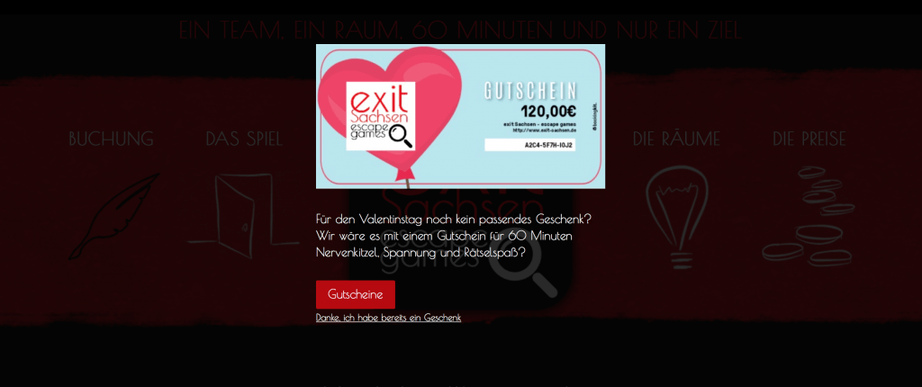 Beispiele für Marketing zum Valentinstag exit sachsen