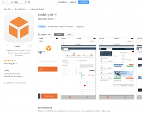 bookingkit Anbieter-App Apple App Store