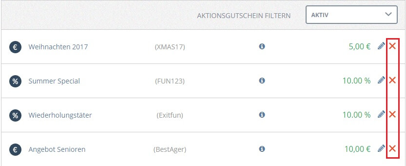 Aktionsgutscheine verkaufen_Löschen
