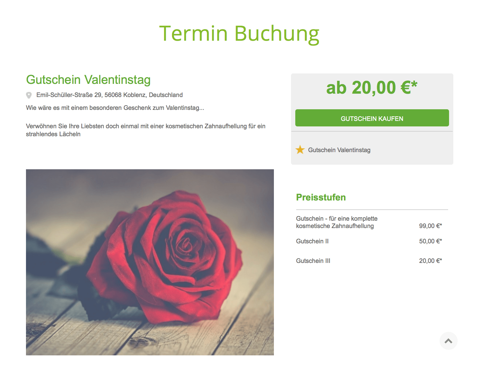 Valentinstag Beispiele