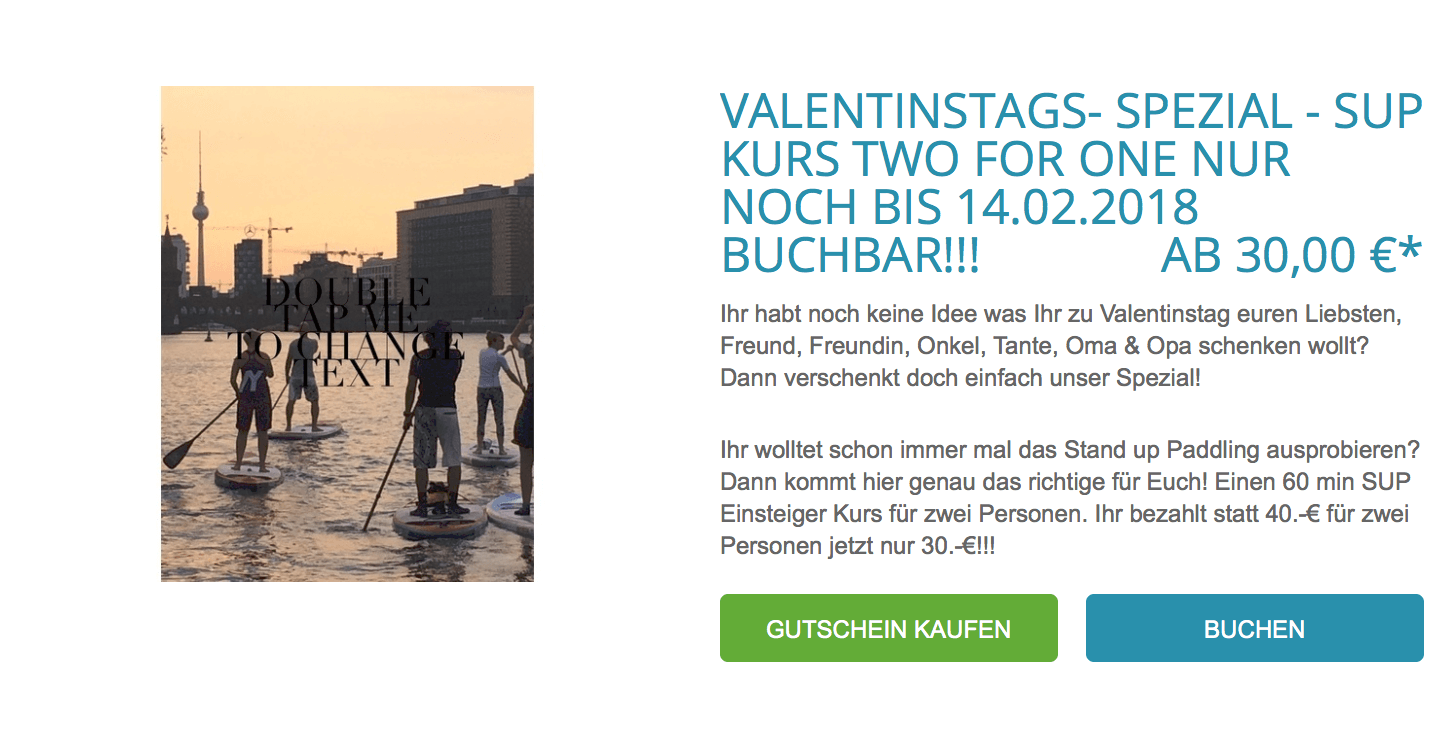 Valentinstag Beispiele