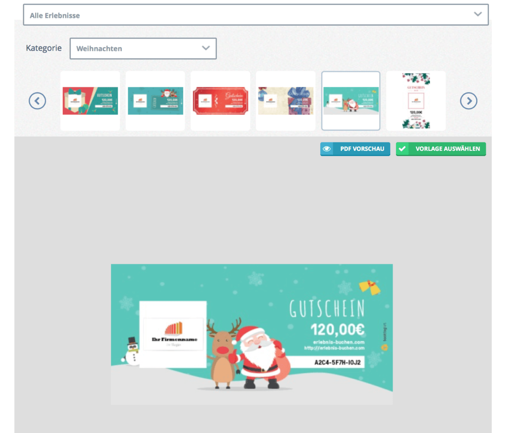Gutscheine online verkaufen - mit passenden Vorlagen