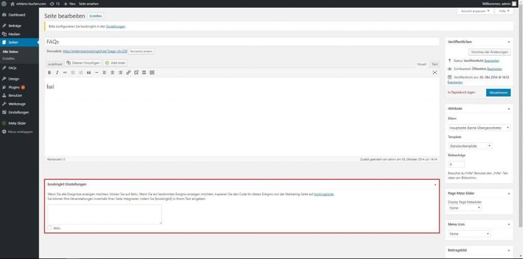 sistema di prenotazione per wordpress