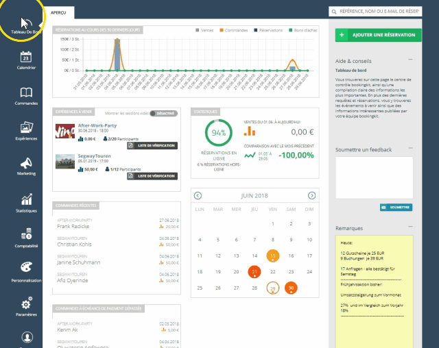Plateforms bookingkit